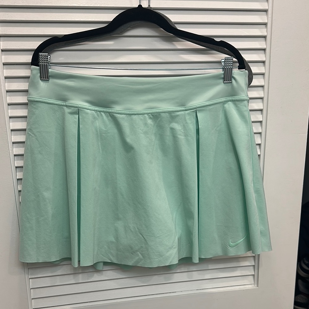 Nike Green Skater Mini Skirt Pleated Athletic